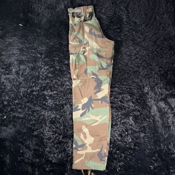 Vintage US Army Pants Mens Small Regular Woodland Camo BDU Combat Military 80s - Picture 9 of 11